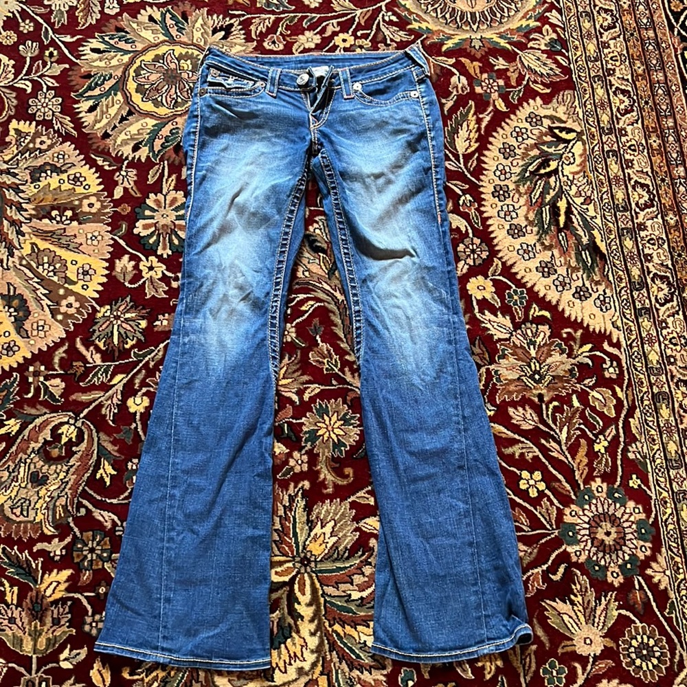 Low Rise, Flare Bottom Jeans